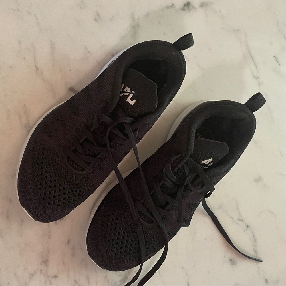 APL Women's Black Sneakers with White Soles